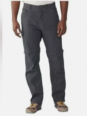 KUHL Stealth Renegade Cargo Convertible Pants Hiking Trail Gray Size 36 x 34